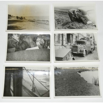 A set of photographs of a German driver at the eastern front. Espenlaub militaria